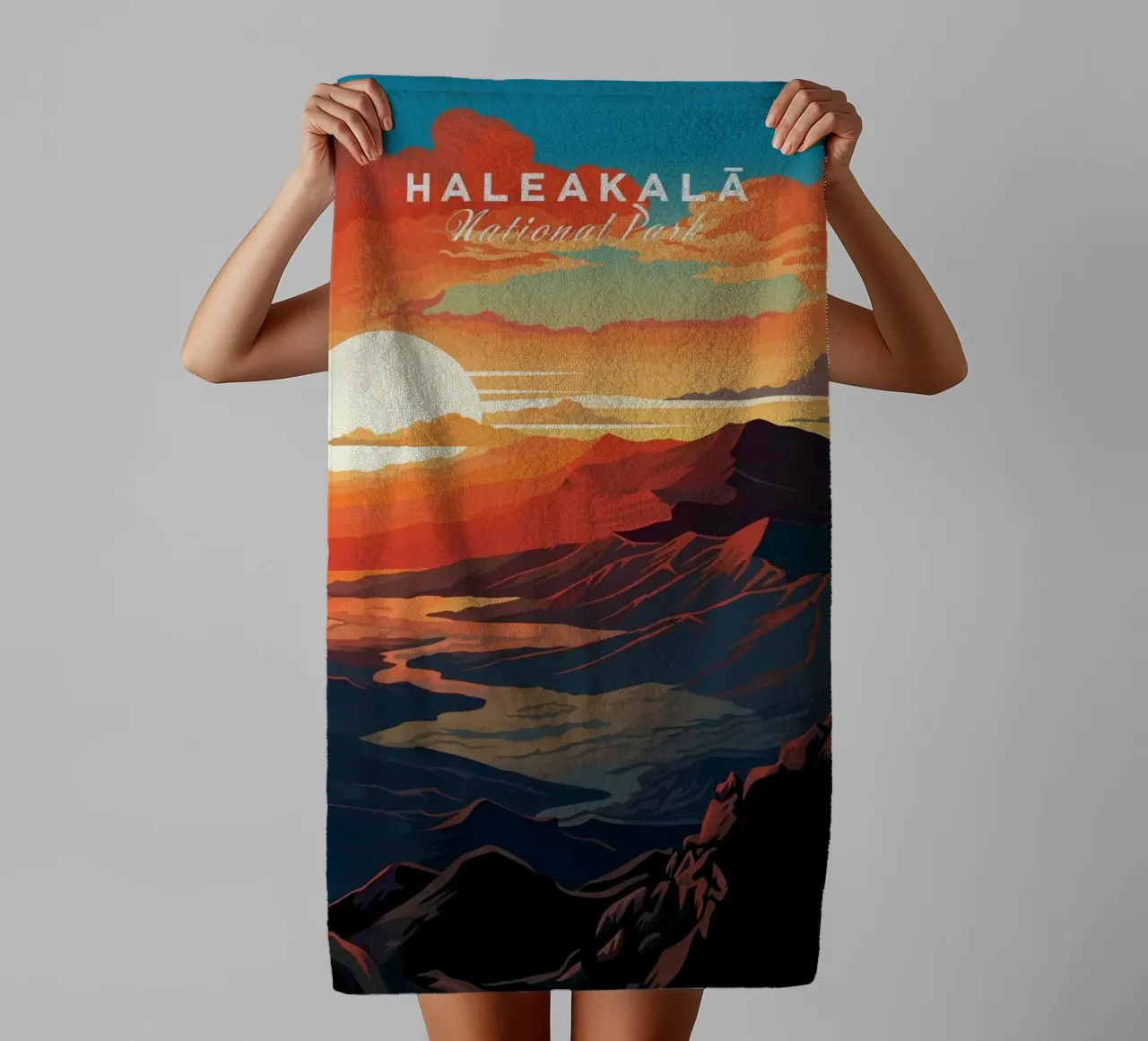 Alba di Haleakala asciugamano da bagno da Morgan Scotts