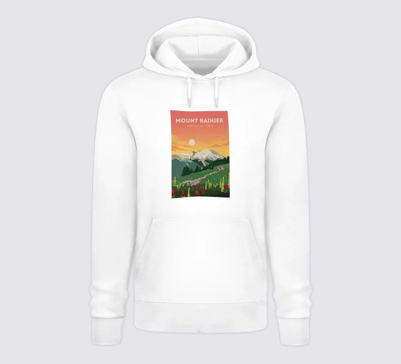 Monte Rainier felpa con cappuccio da Morgan Scotts