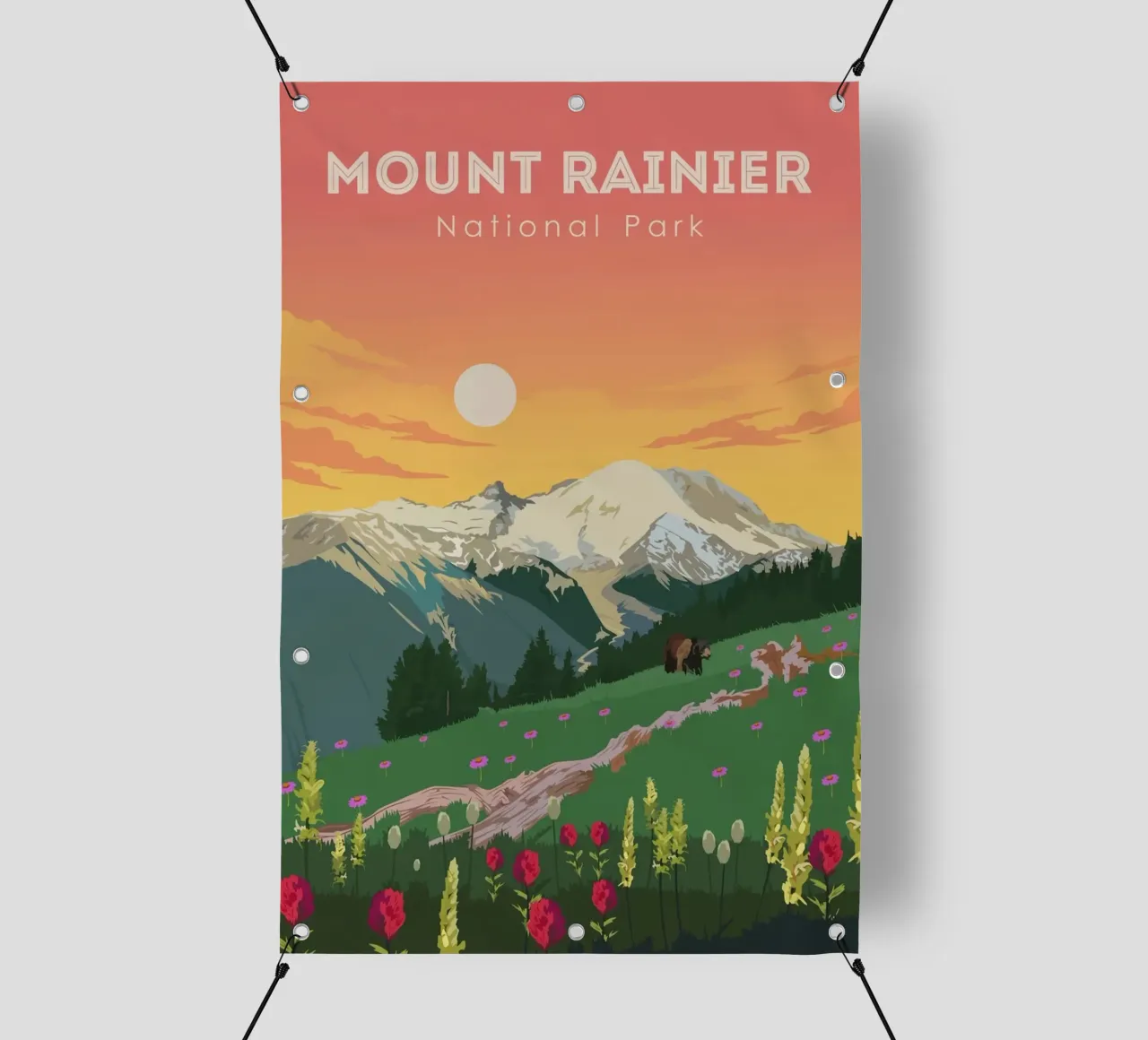 Monte Rainier telo in pvc da Morgan Scotts
