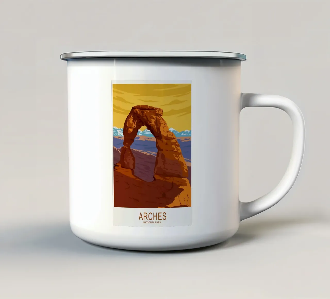 Archi tazza in smalto da Morgan Scotts