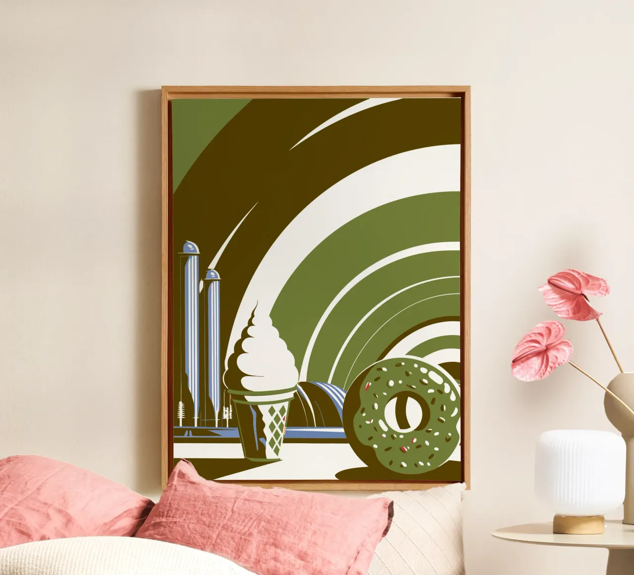 IJs en donuts canvas met Baklijst van STORE PRESENCE