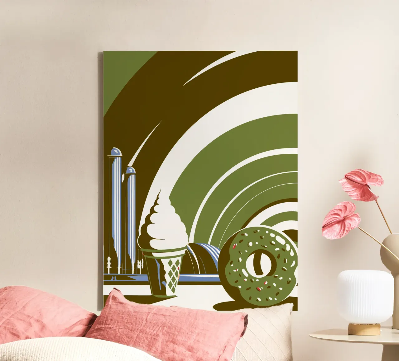 IJs en donuts canvas met Baklijst van STORE PRESENCE