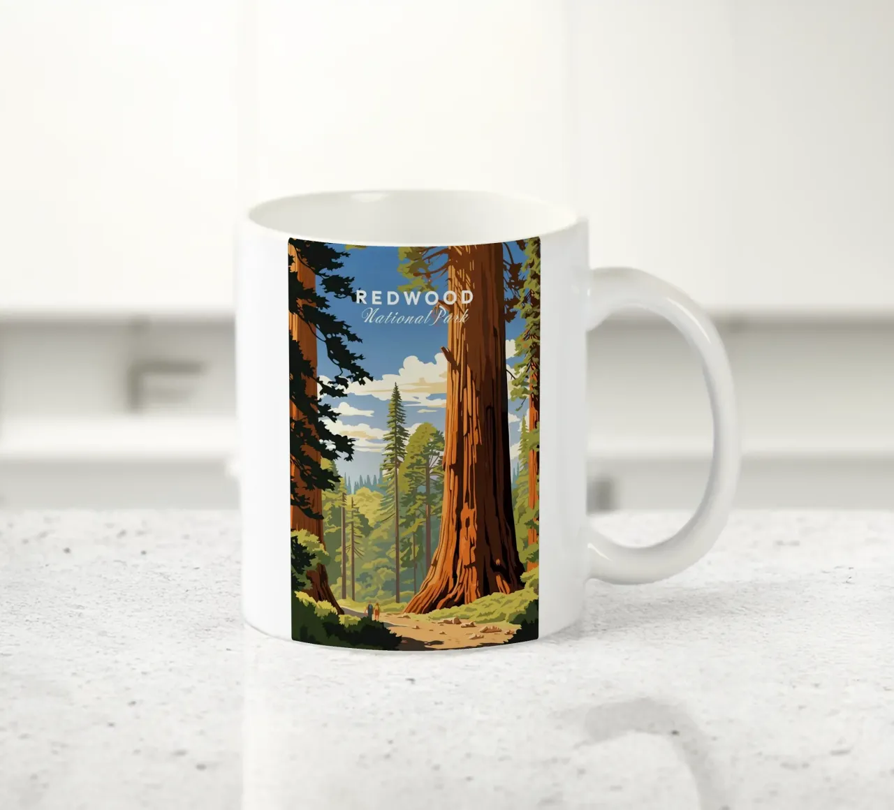 Legno rosso tazza in ceramica da Morgan Scotts