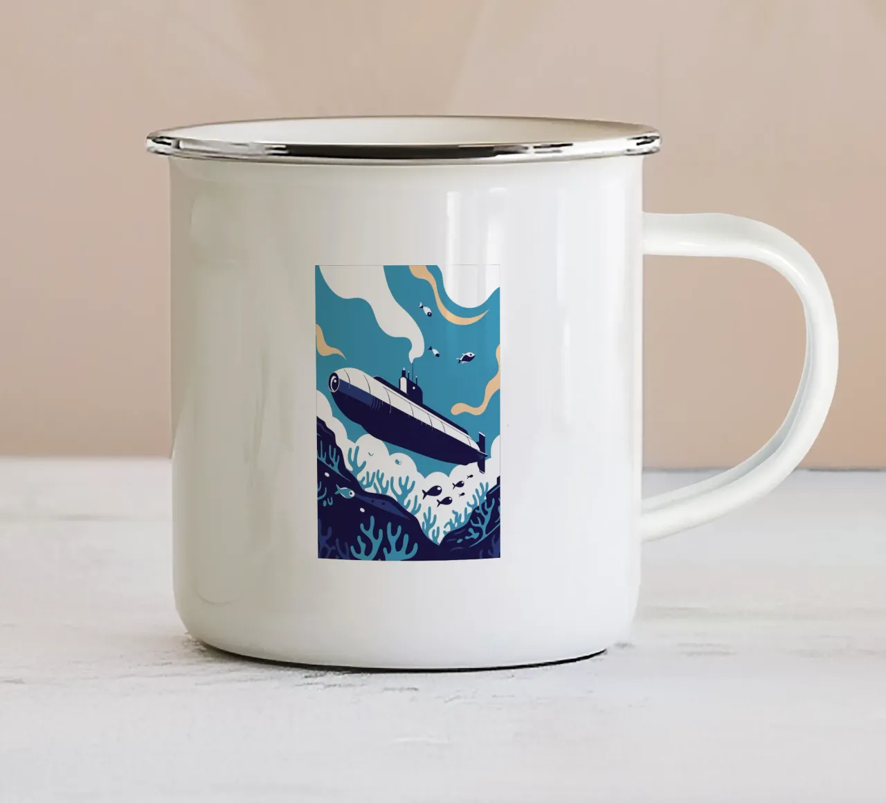 Sottomarino tazza in smalto da STORE PRESENCE