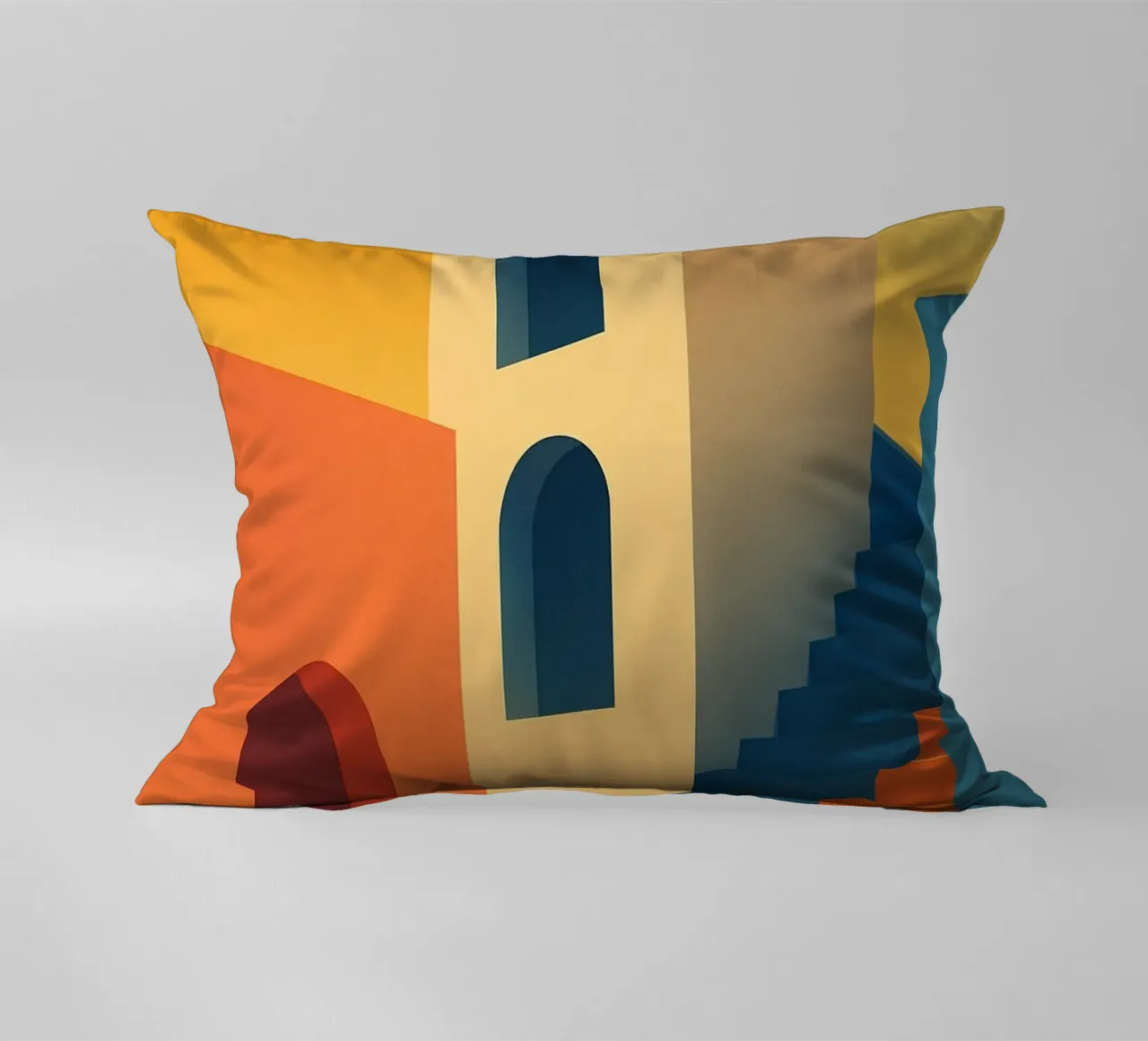 Sunset Steps – L’affiche architecturale cuscino da JETLAG | affiches voyage