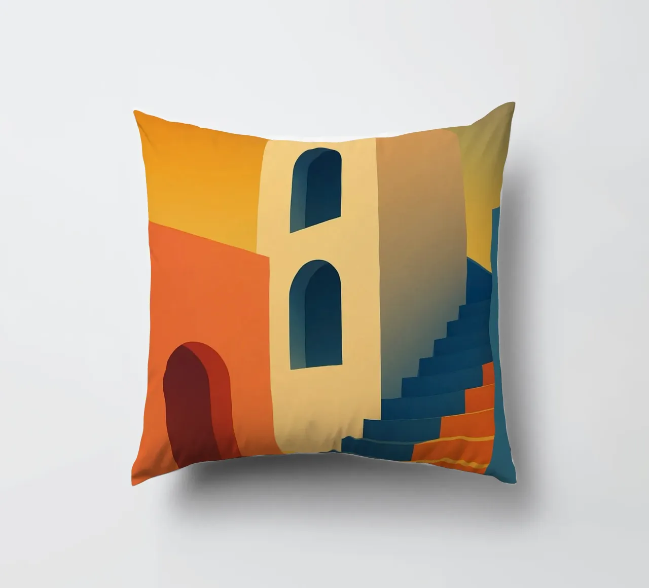 Sunset Steps – L’affiche architecturale cuscino da JETLAG | affiches voyage