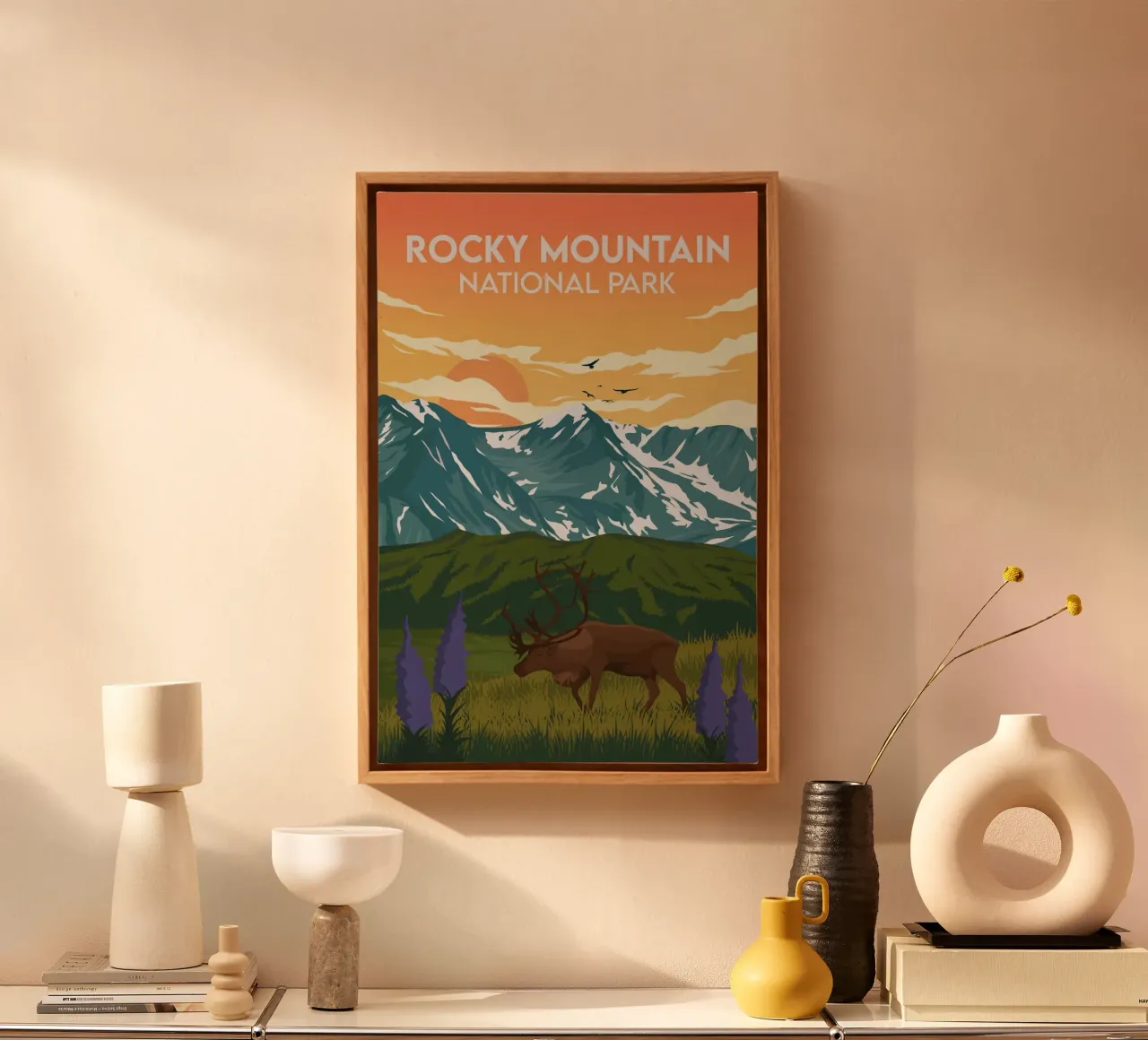 Montagne Rocciose tela con Cornice a cassetta da Morgan Scotts