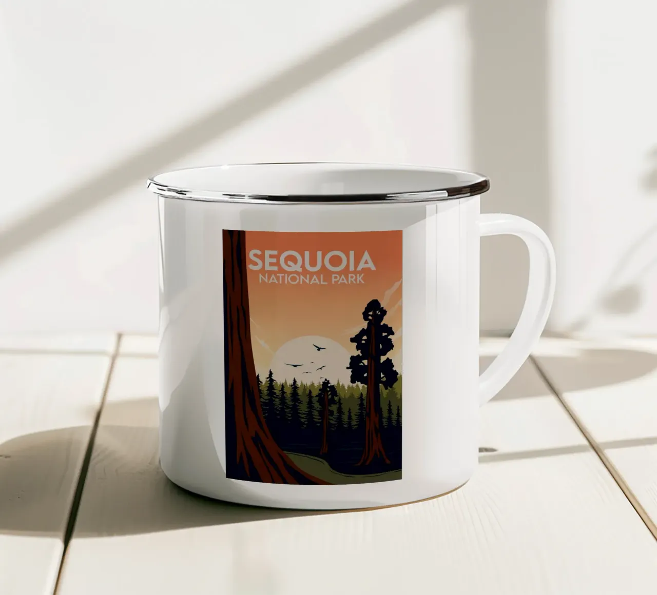 Sequoia tazza in smalto da Morgan Scotts