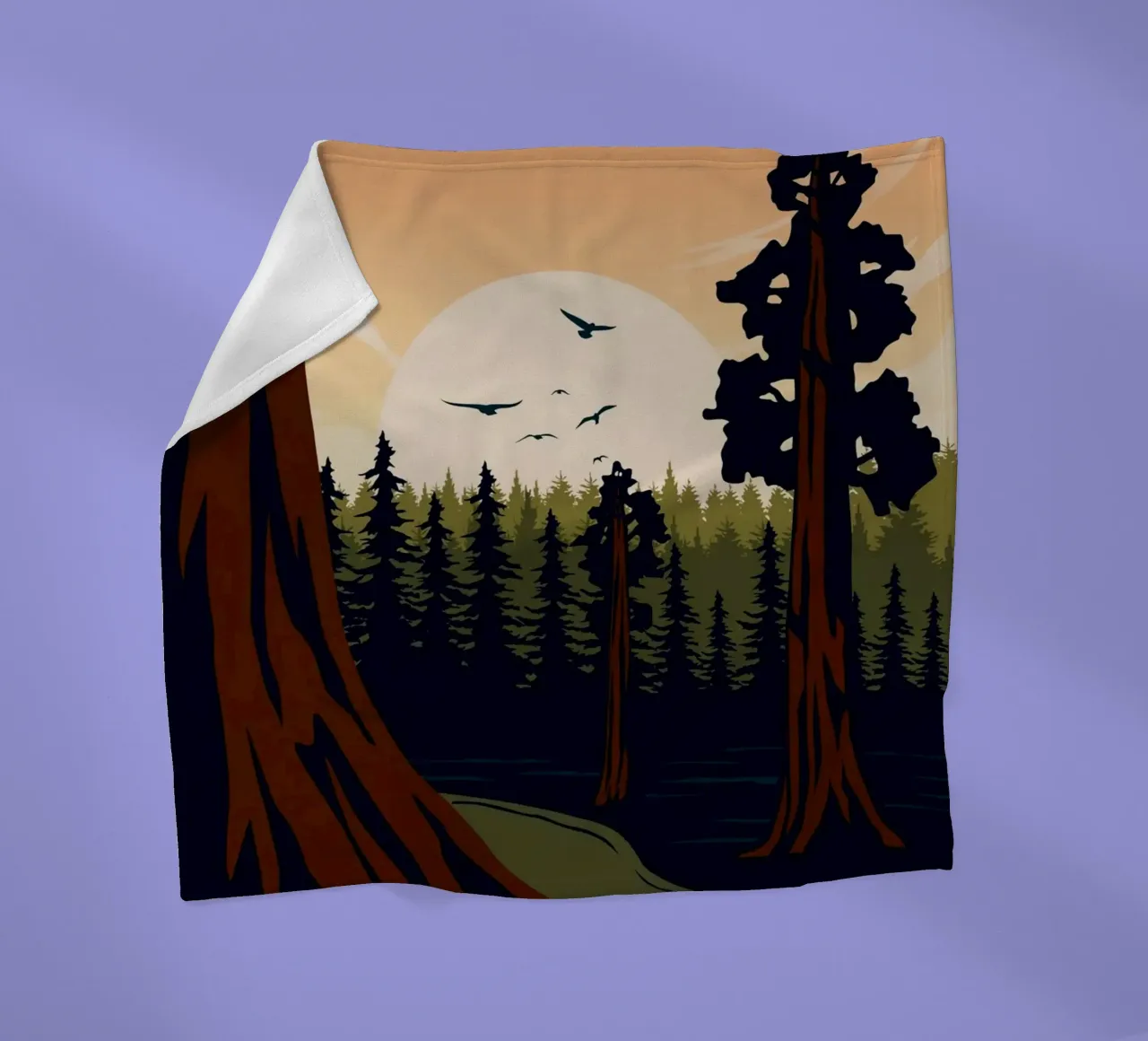 Sequoia coperta in pile da Morgan Scotts
