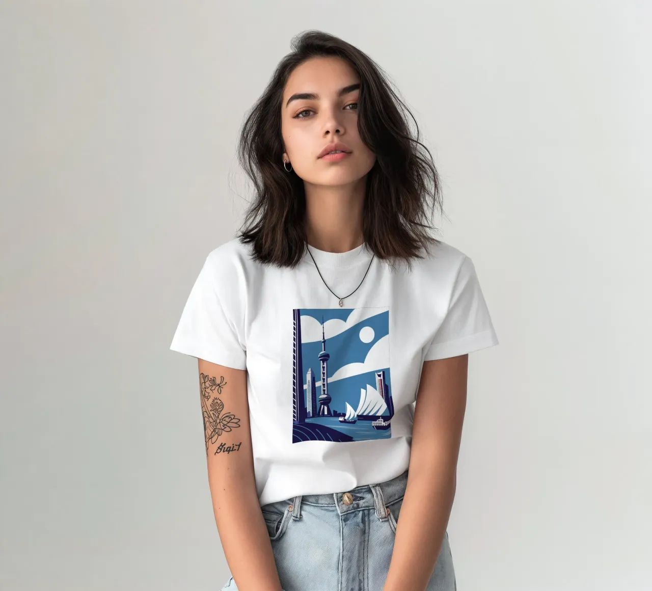 Città di Shanghai t-shirt da STORE PRESENCE