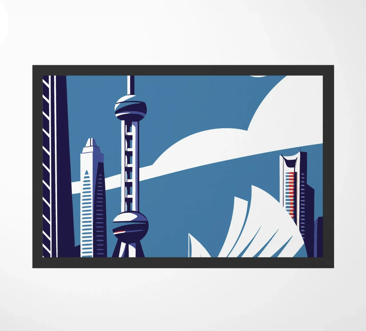 Città di Shanghai zerbino da STORE PRESENCE