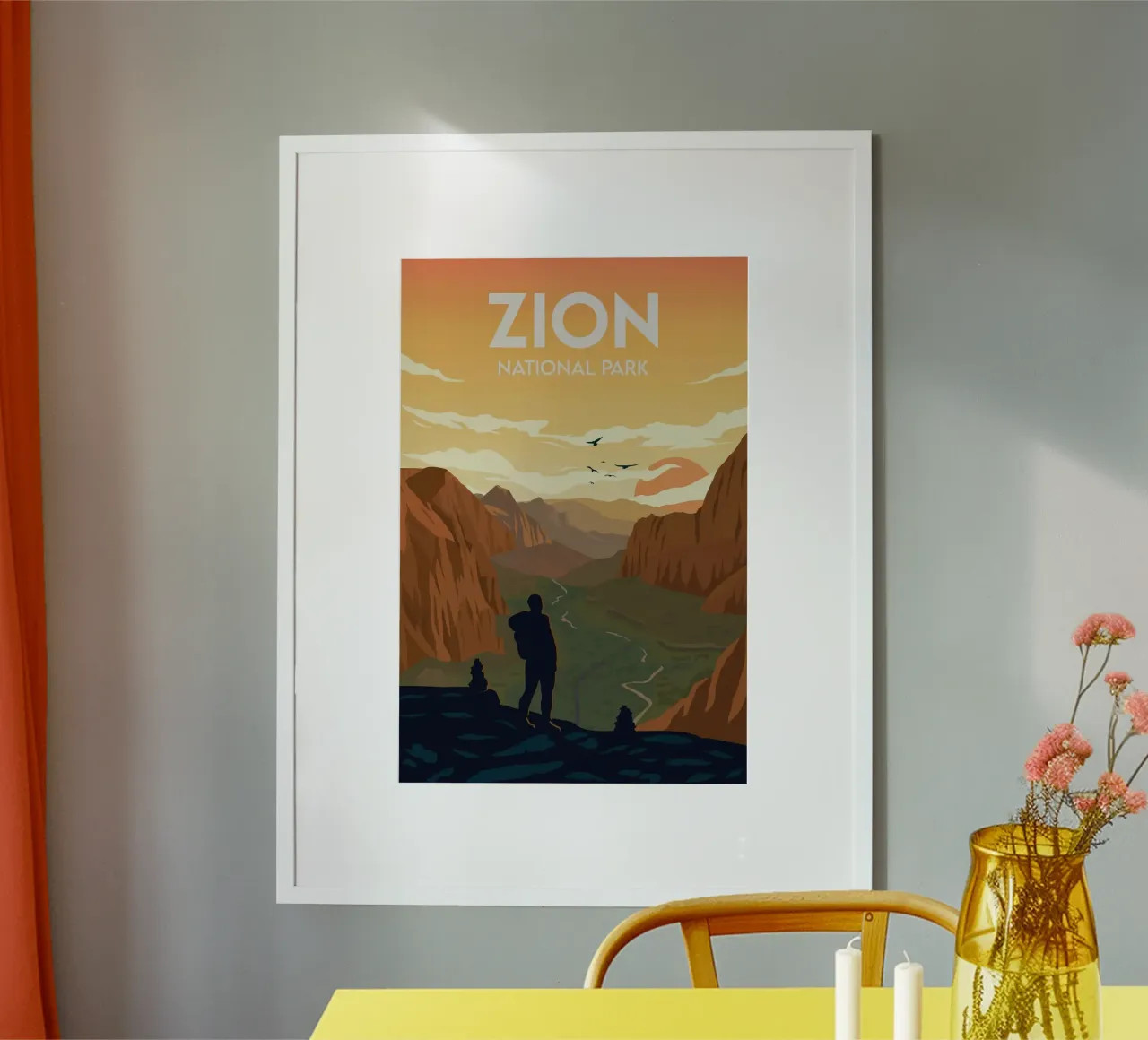 Sion poster con telaio in legno da Morgan Scotts
