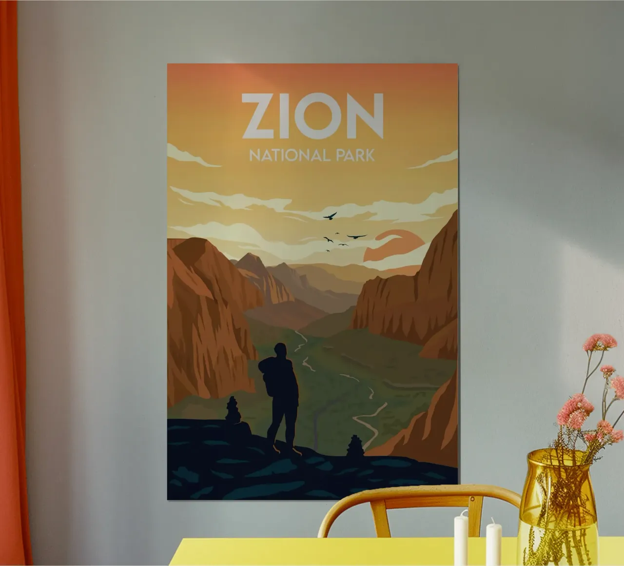 Sion poster con telaio in legno da Morgan Scotts