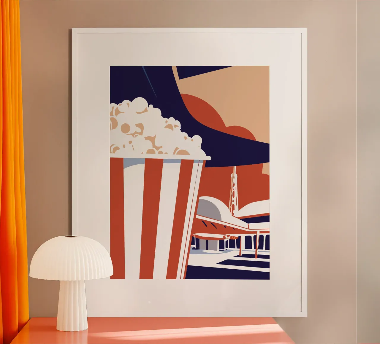 Popcorn poster con telaio in plastica da STORE PRESENCE