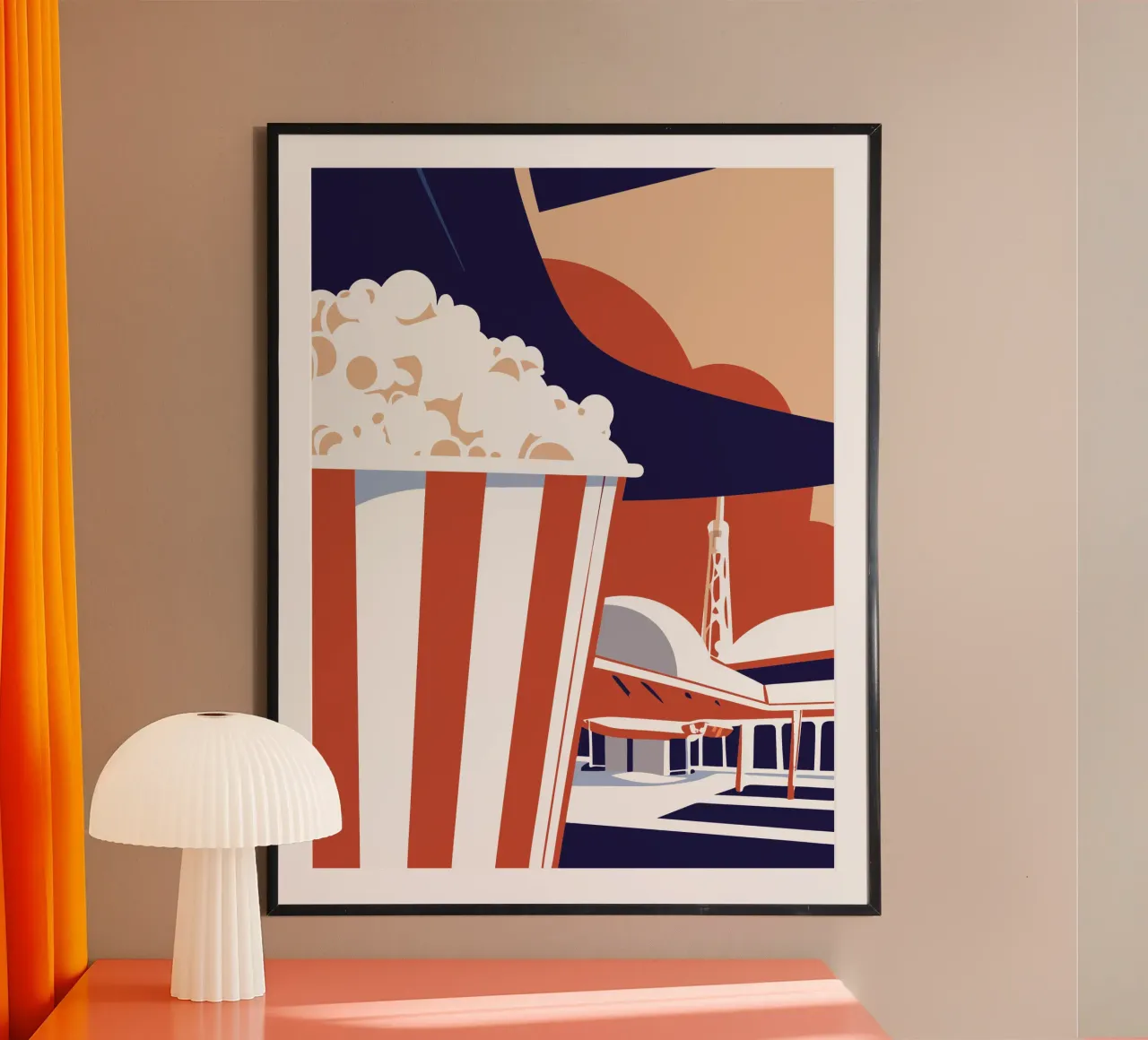 Popcorn poster con telaio in plastica da STORE PRESENCE
