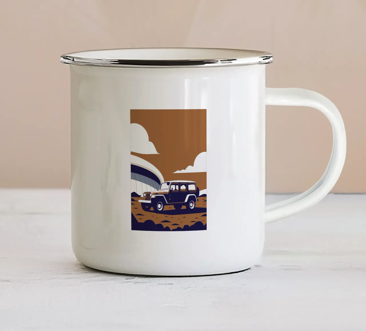 Jeep Car tazza in smalto da STORE PRESENCE