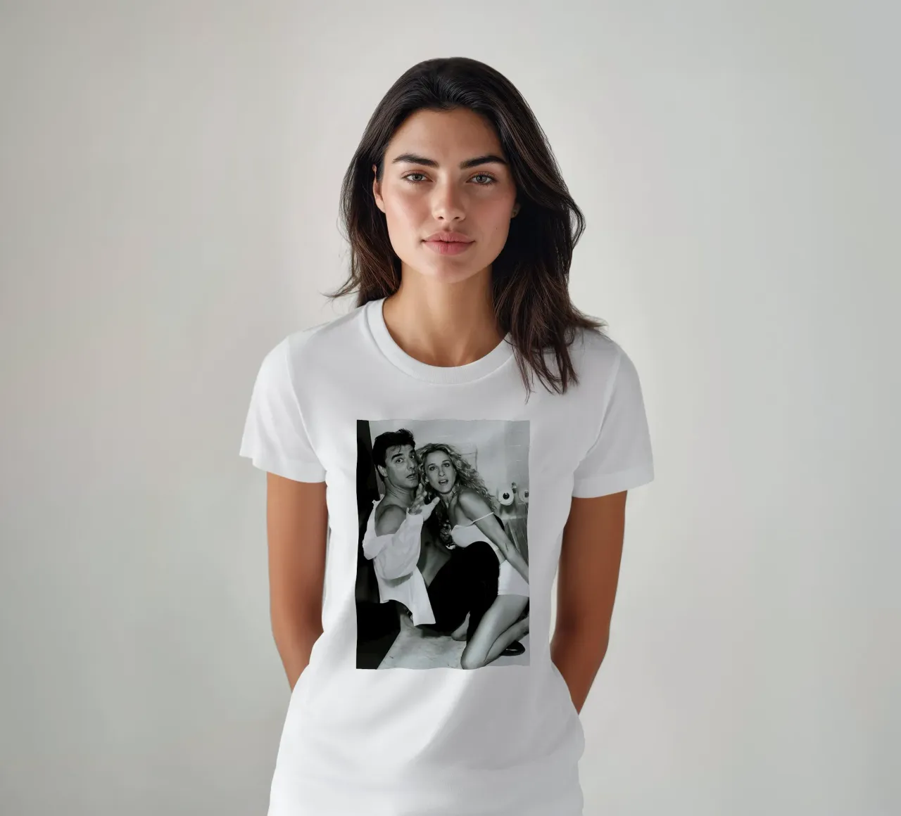 Romantisch paar t-shirt van Martin studio