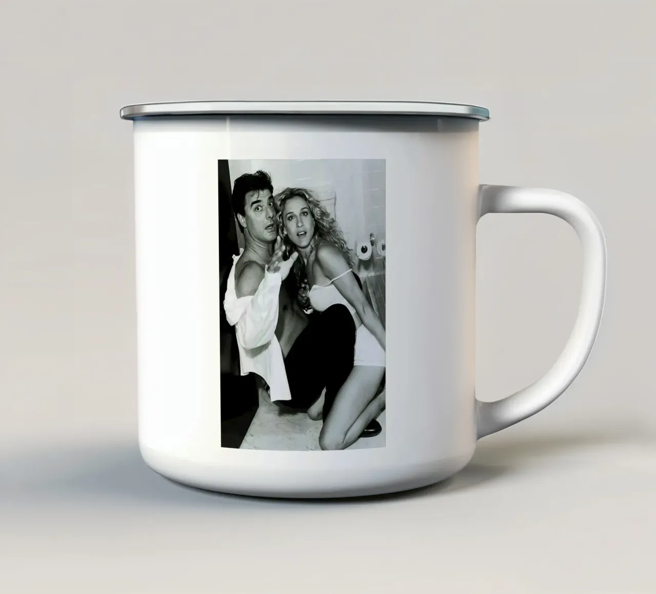 Coppia romantica tazza in smalto da Martin studio