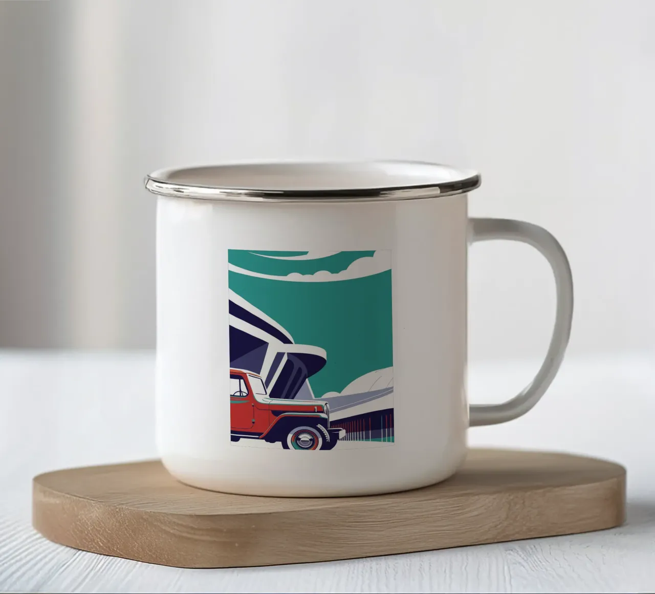 Jeep Auto tazza in smalto da STORE PRESENCE