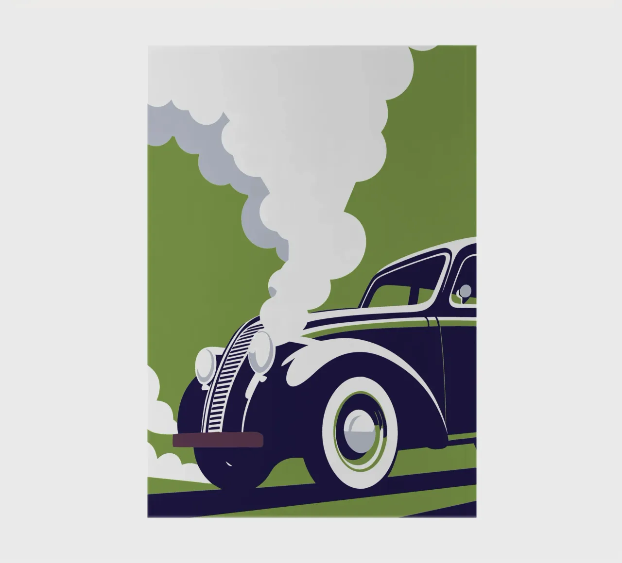 L'auto d'epoca emette fumo diario da STORE PRESENCE