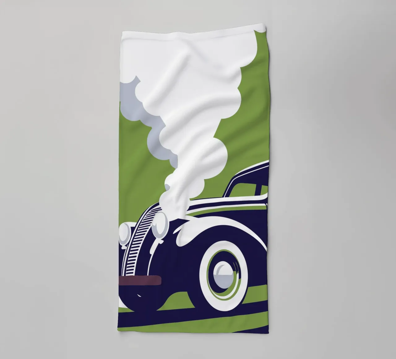 Oldtimer stößt Rauch aus Handtuch von STORE PRESENCE