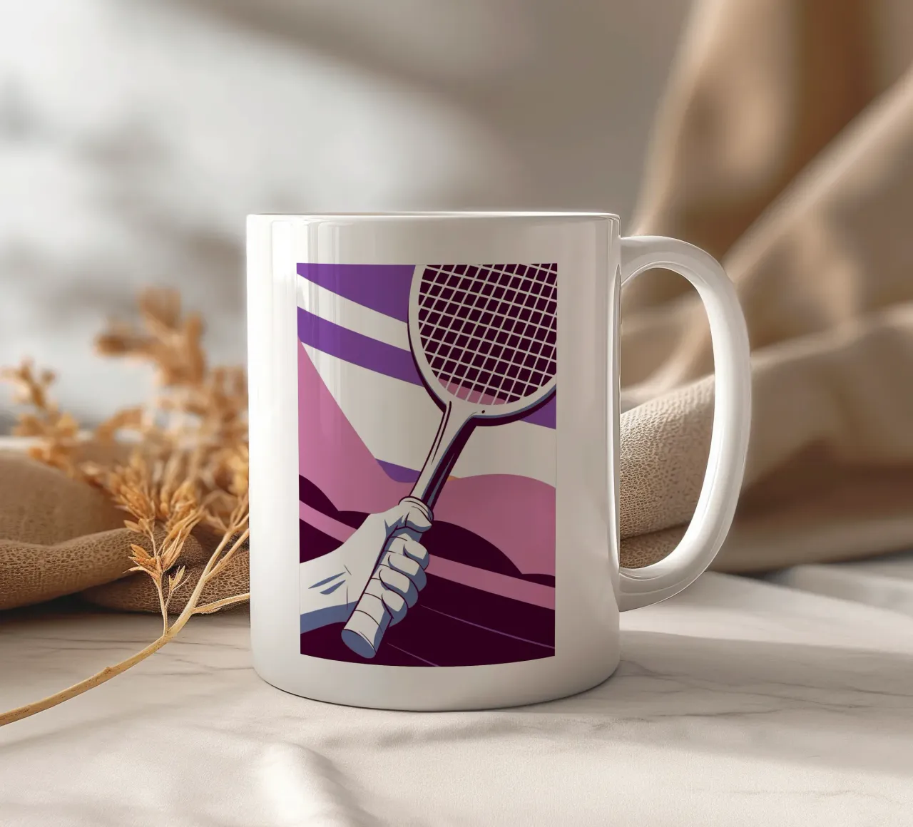 Racketgreep keramische mok van STORE PRESENCE