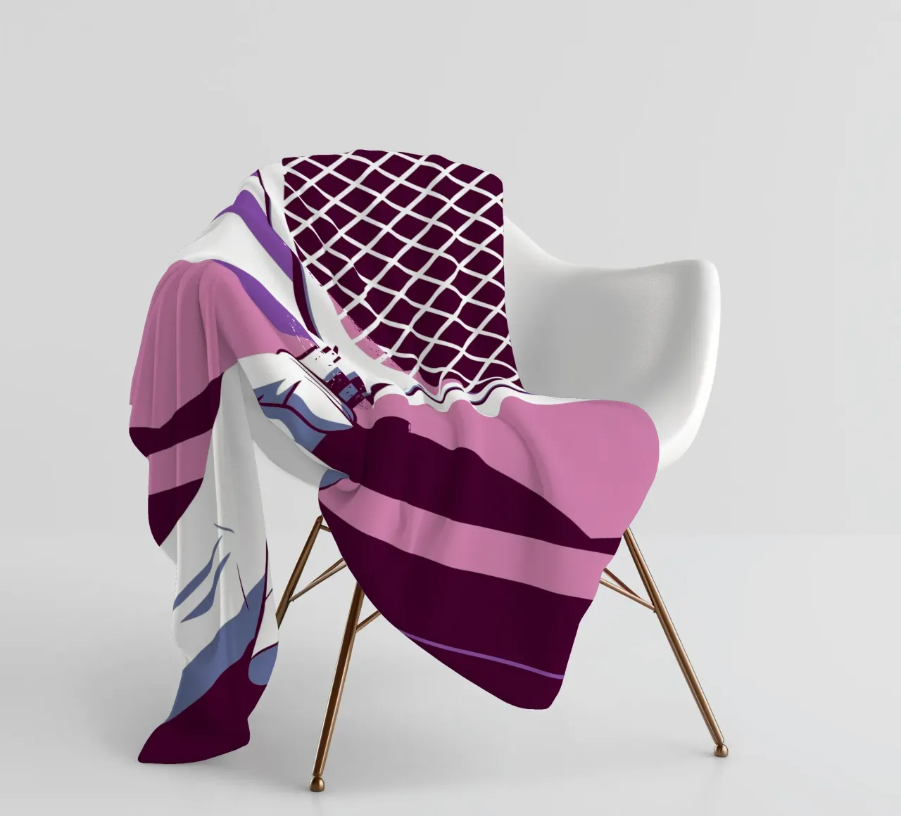 Racket grip fleece blanket by STORE PRESENCE