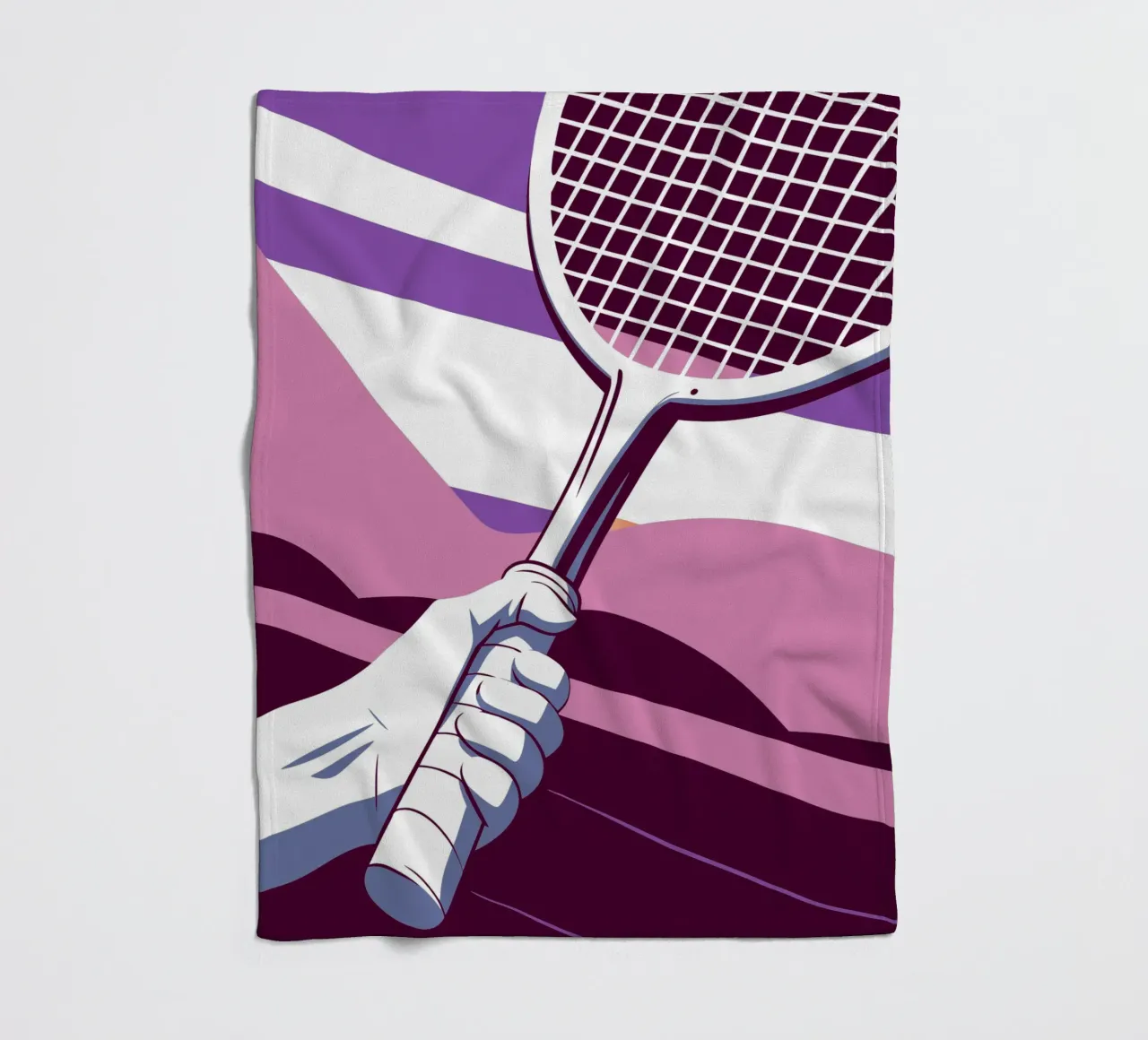 Racket grip fleece blanket by STORE PRESENCE