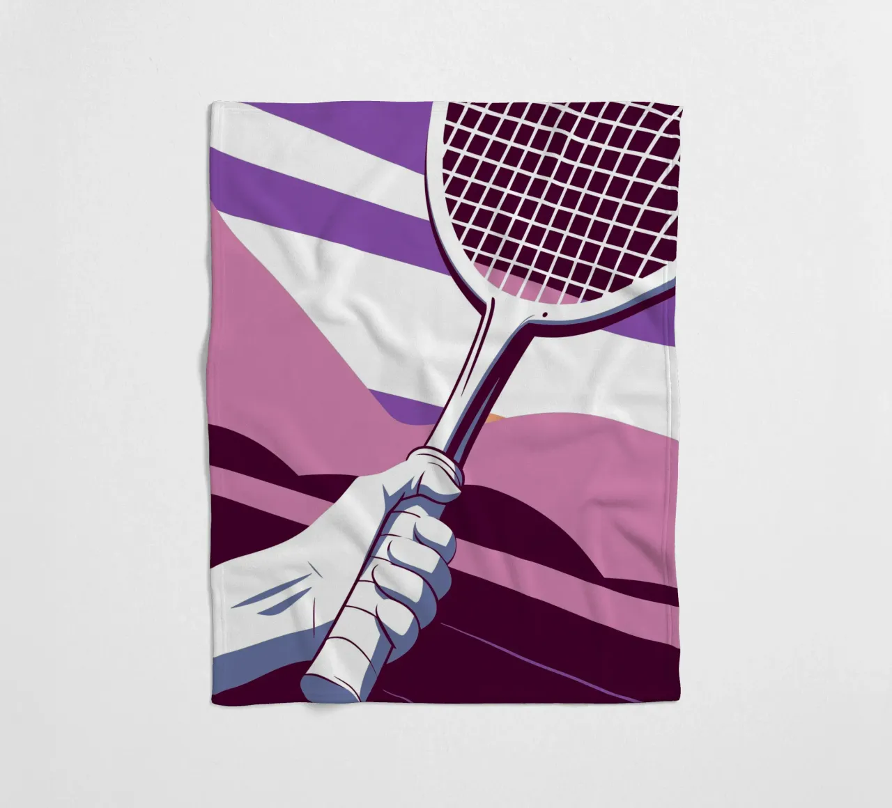 Racket grip fleece blanket by STORE PRESENCE