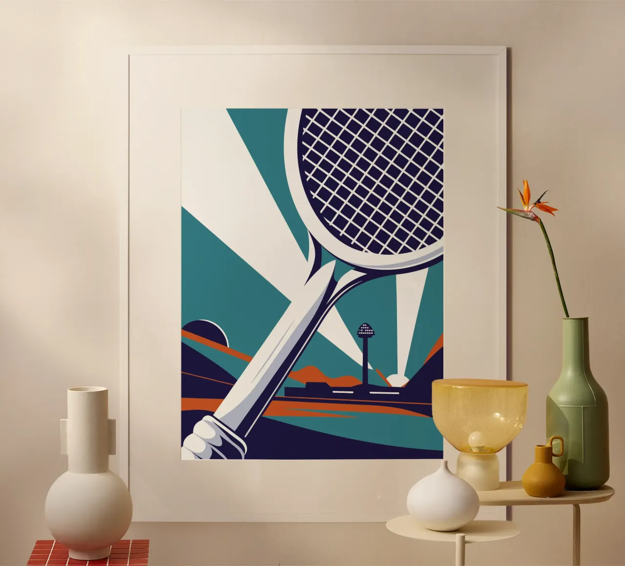 Tennisschläger Poster von STORE PRESENCE