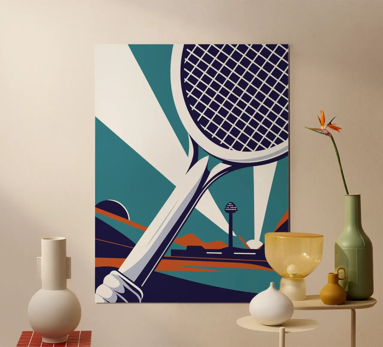 Tennisschläger Poster von STORE PRESENCE