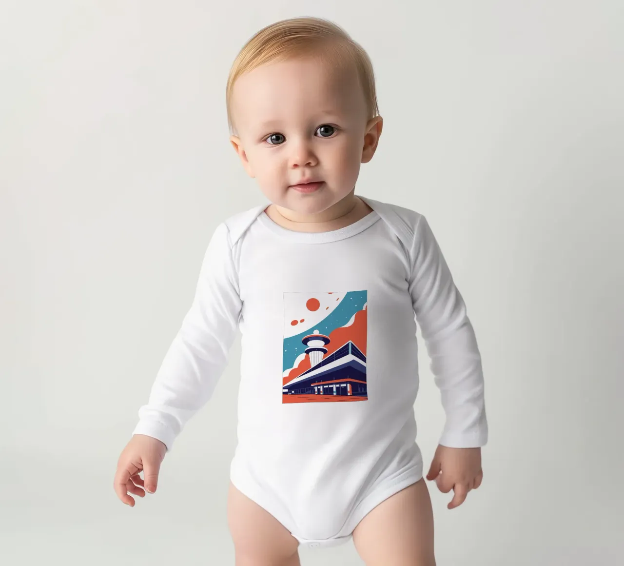 Bread Factory long-sleeve baby romper by STORE PRESENCE