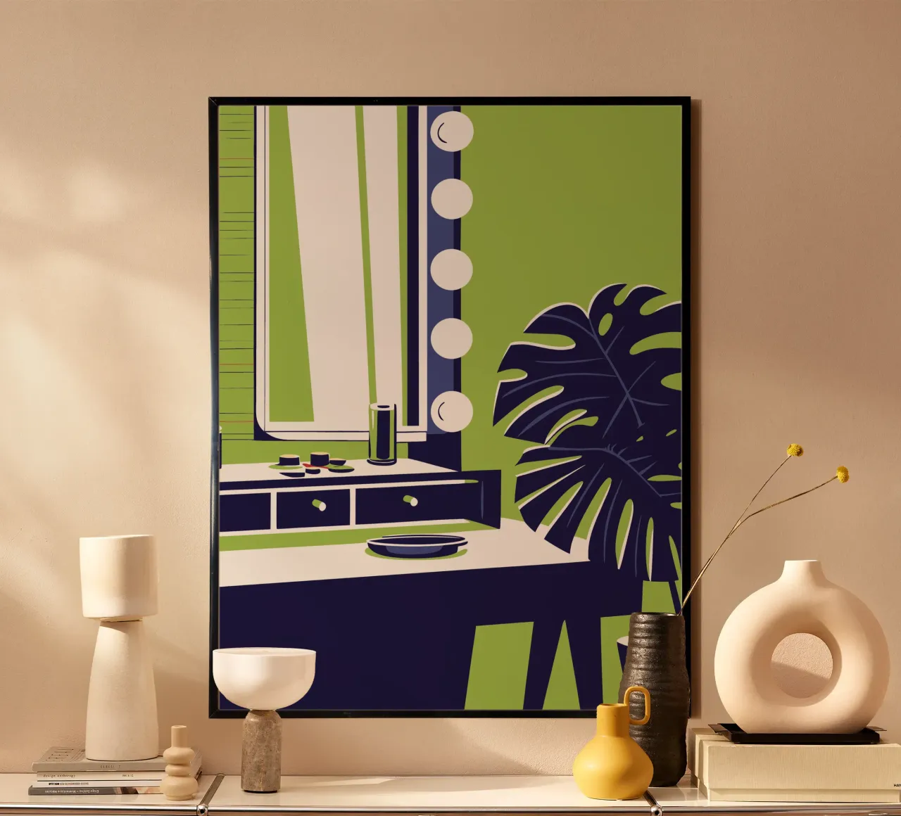 Fiore di Monstera poster con telaio in alluminio da STORE PRESENCE