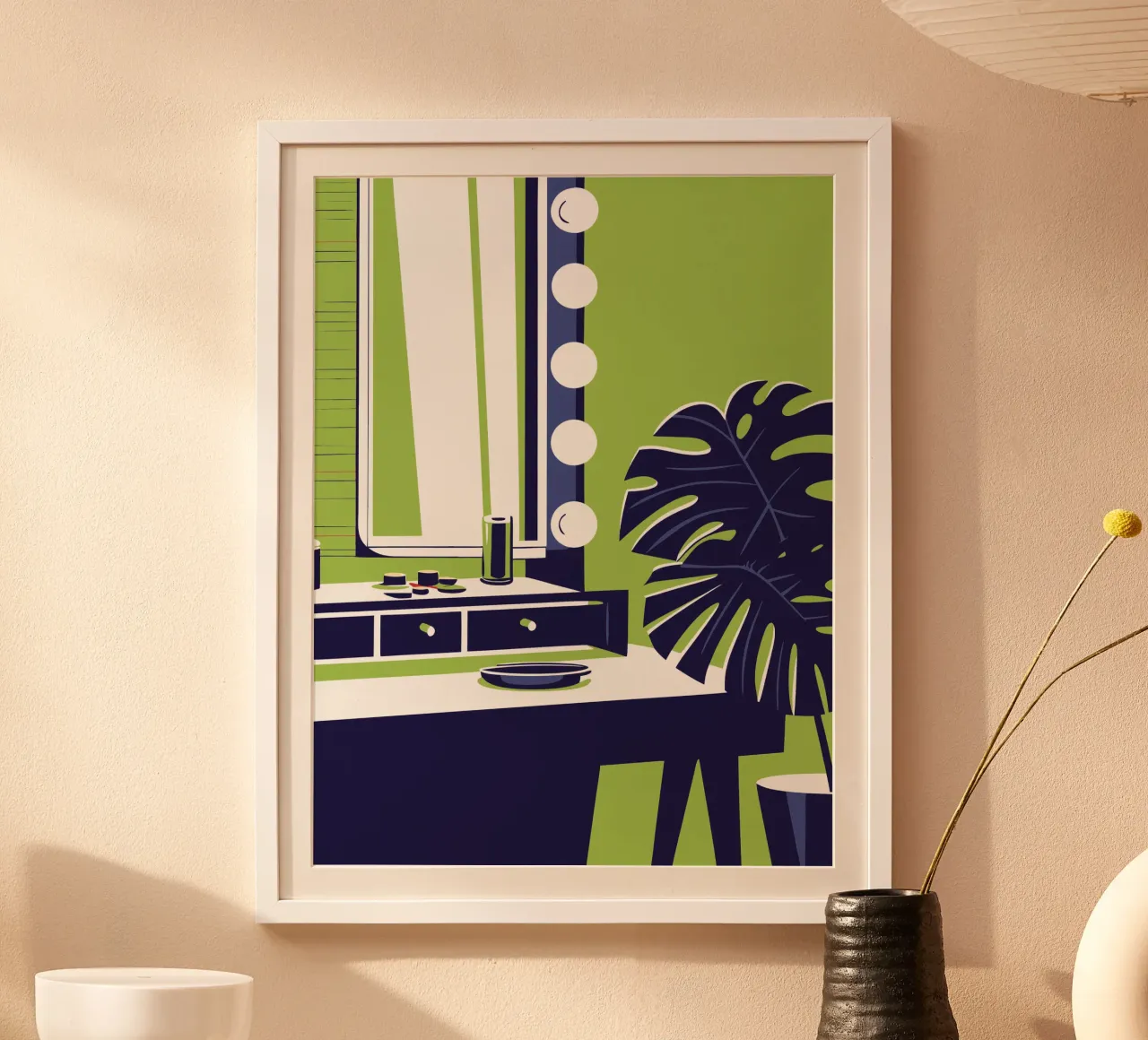Fiore di Monstera poster con telaio in alluminio da STORE PRESENCE