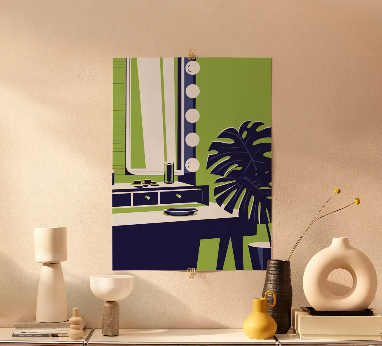 Fiore di Monstera poster con telaio in alluminio da STORE PRESENCE