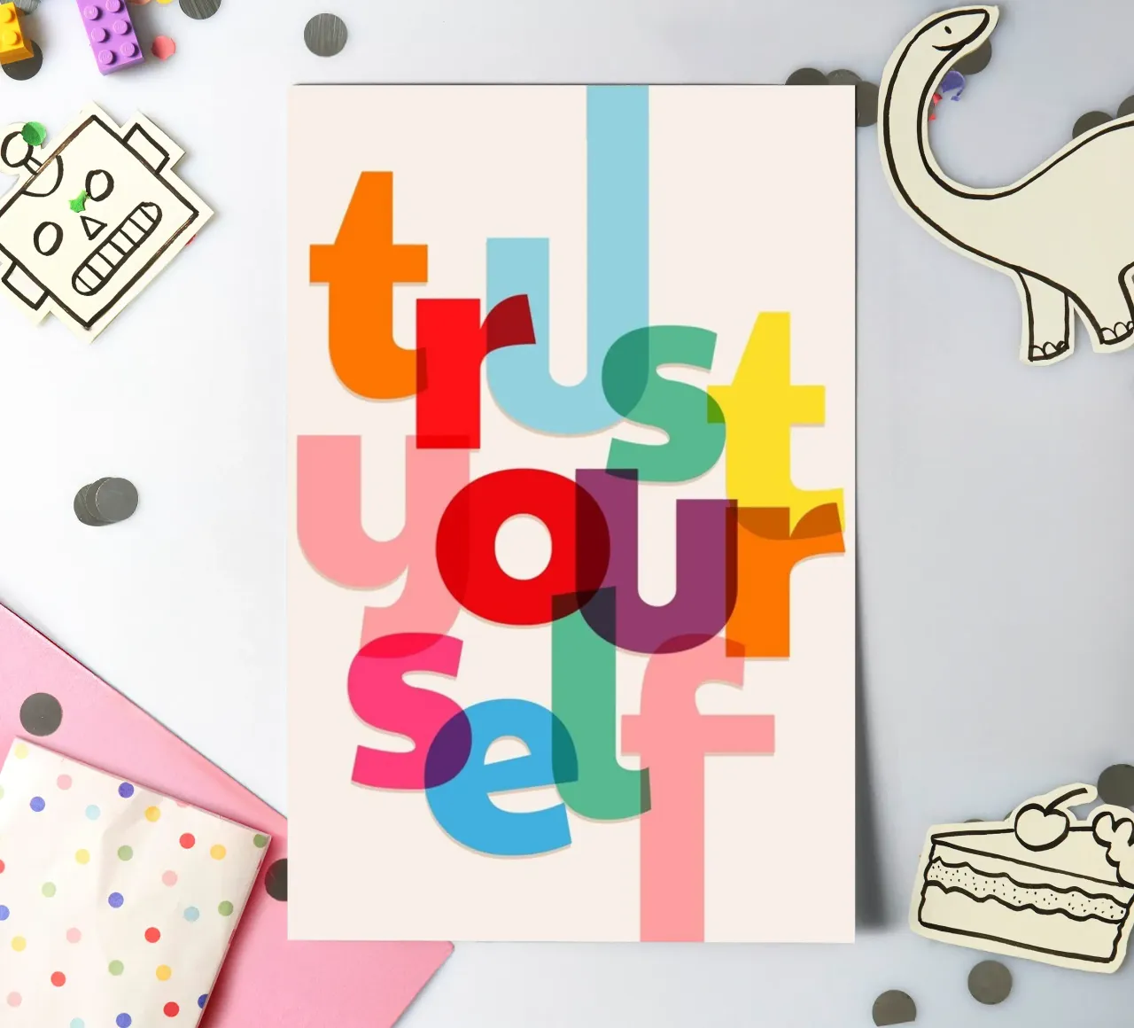 fidatevi di voi stessi foglio adesivo da art quots shop