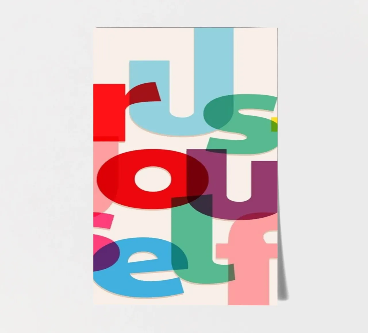 fidatevi di voi stessi foglio adesivo da art quots shop