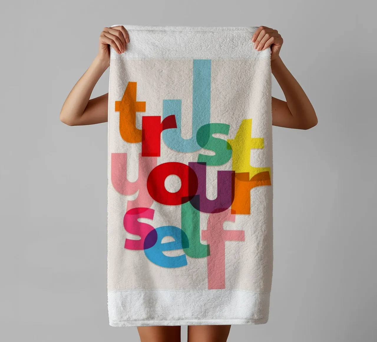 fidatevi di voi stessi asciugamano da bagno da art quots shop