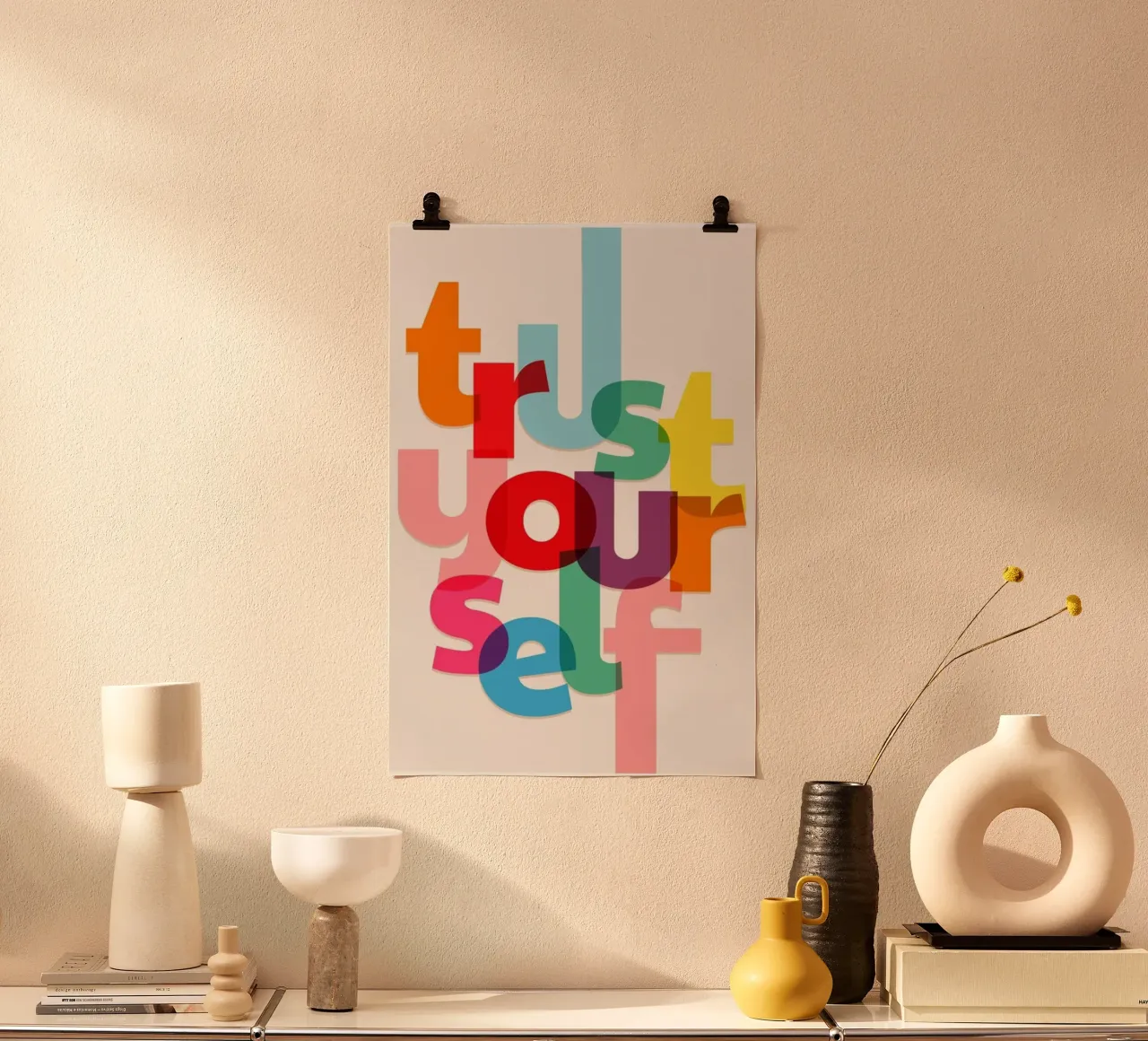 fidatevi di voi stessi poster da art quots shop