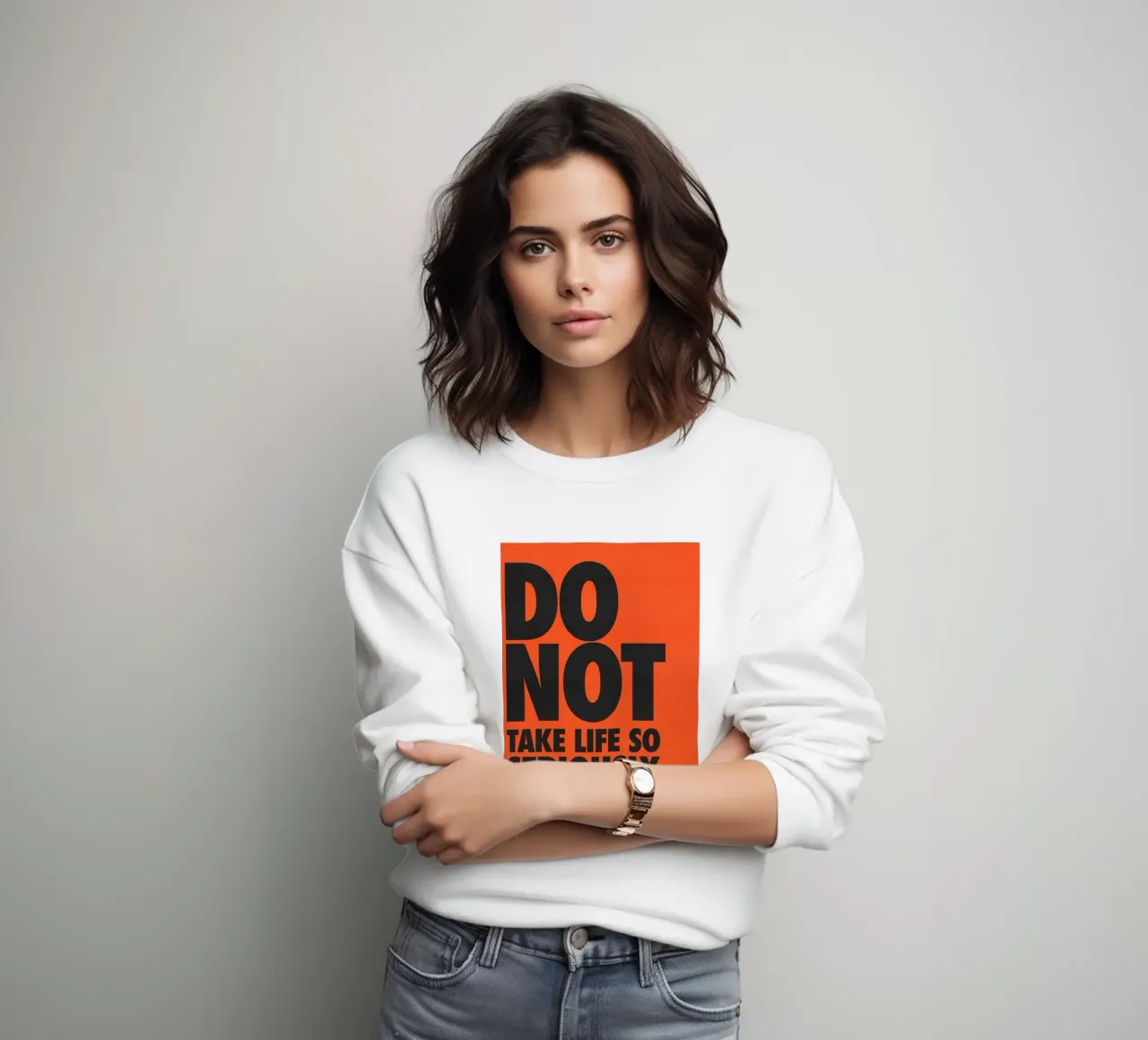 non prendere la vita così felpa da art quots shop