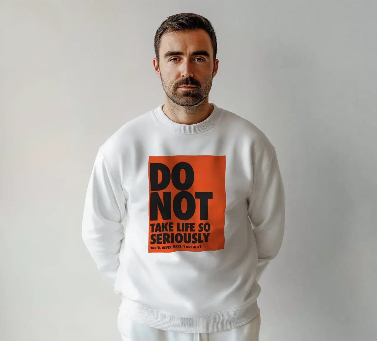 non prendere la vita così felpa da art quots shop