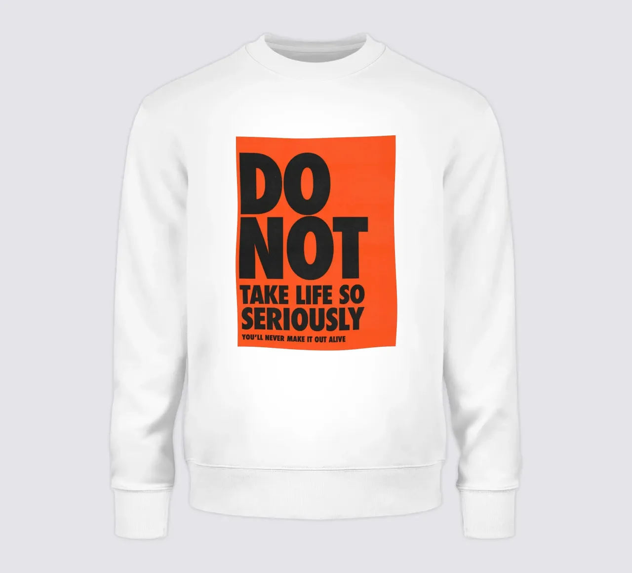 non prendere la vita così felpa da art quots shop