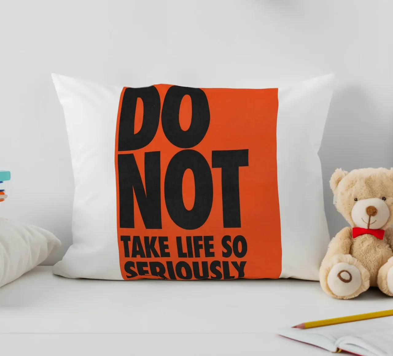 non prendere la vita così cuscino da art quots shop