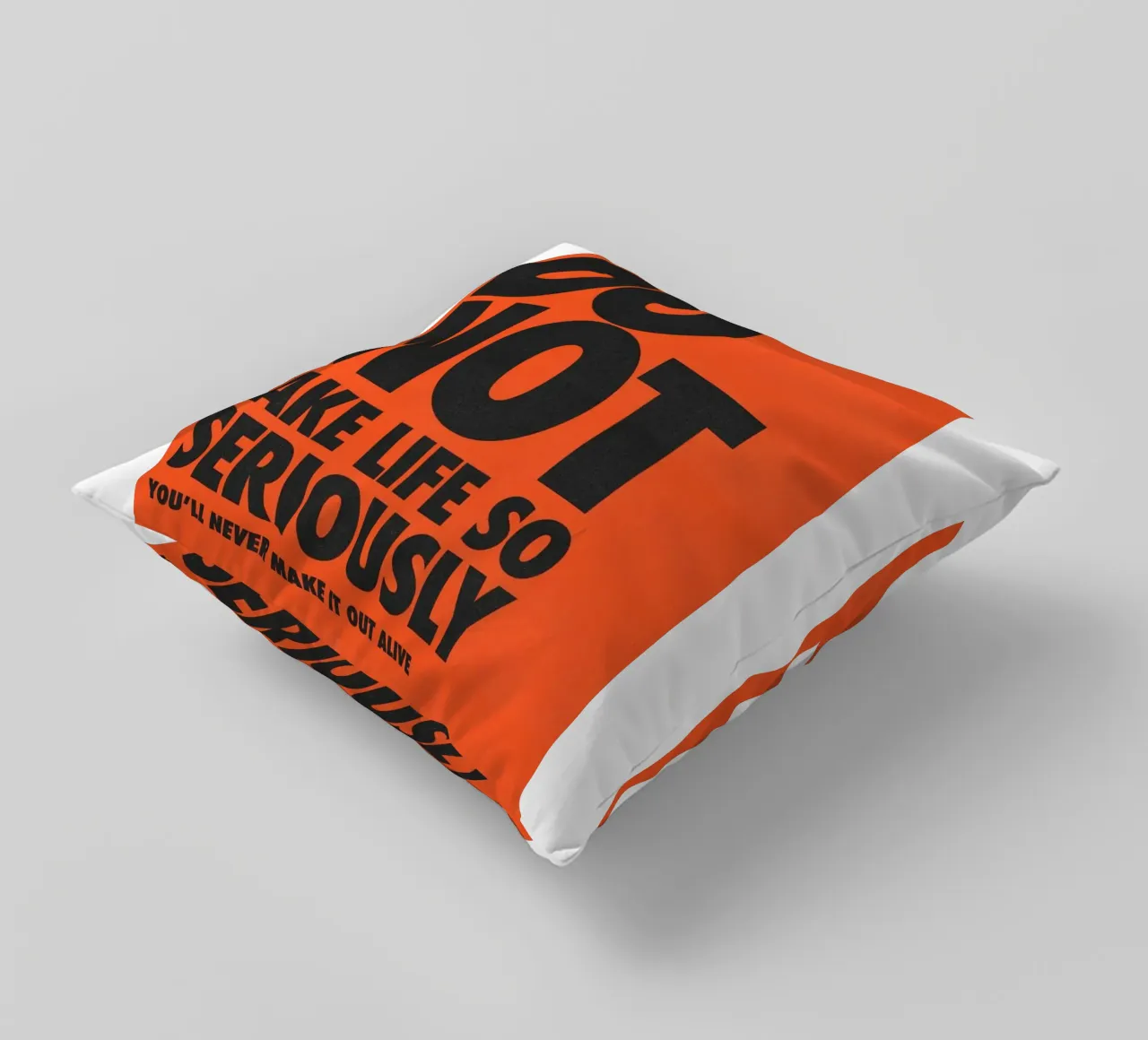 non prendere la vita così cuscino da art quots shop