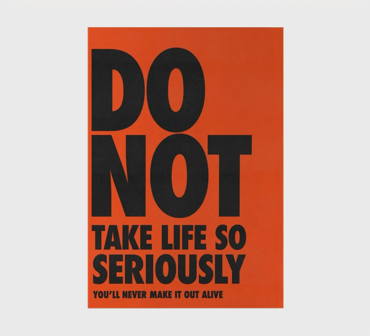 do not take life so notebook by art quots shop