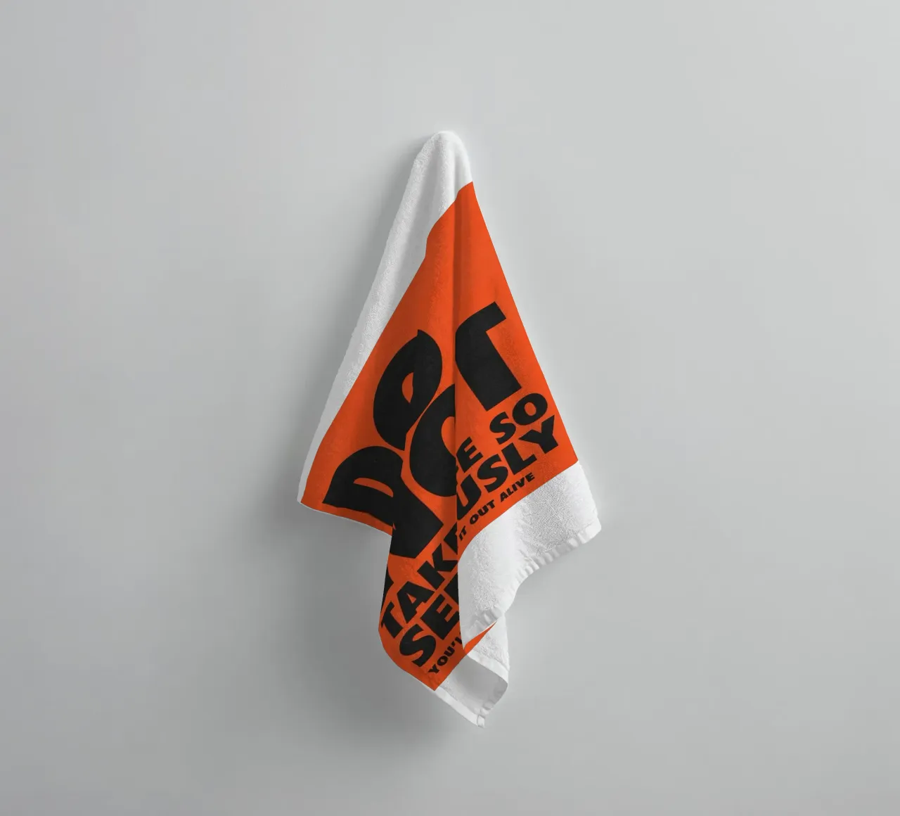 do not take life so towel by art quots shop