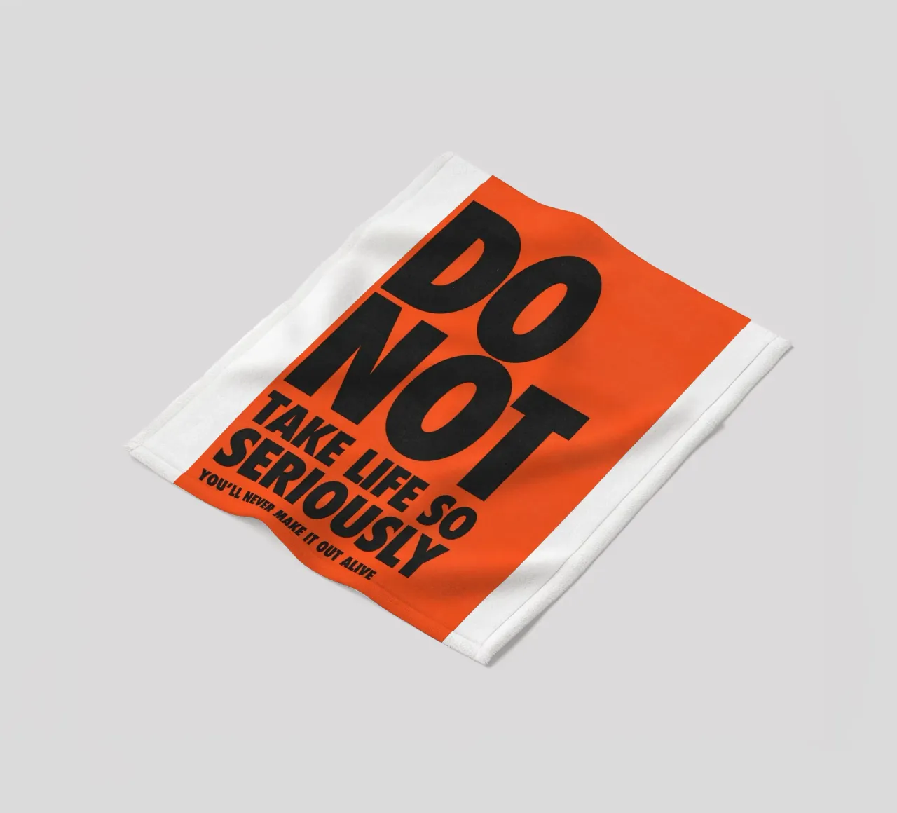 nimm das Leben nicht so Fleecedecke von art quots shop