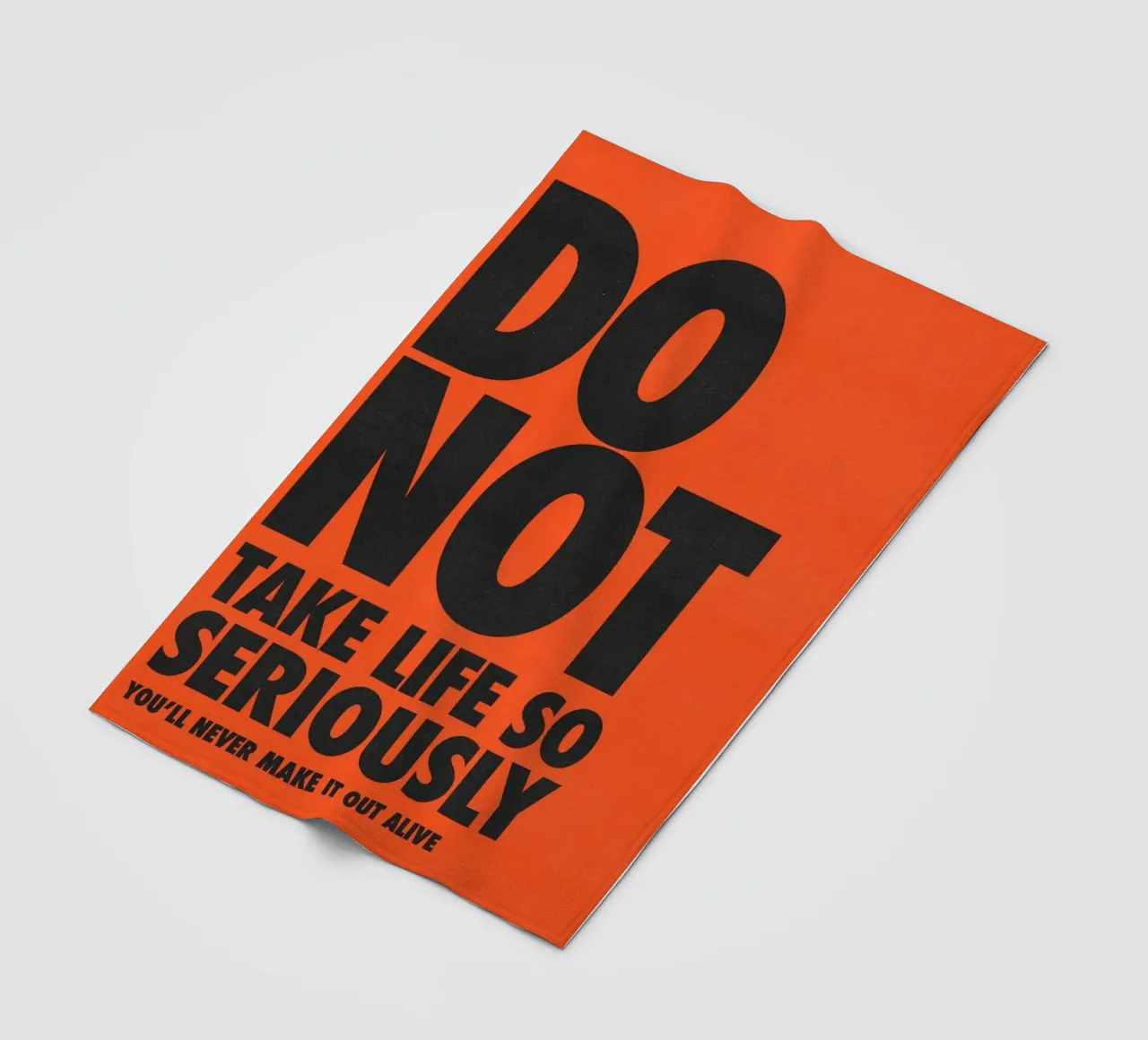 nimm das Leben nicht so Fleecedecke von art quots shop