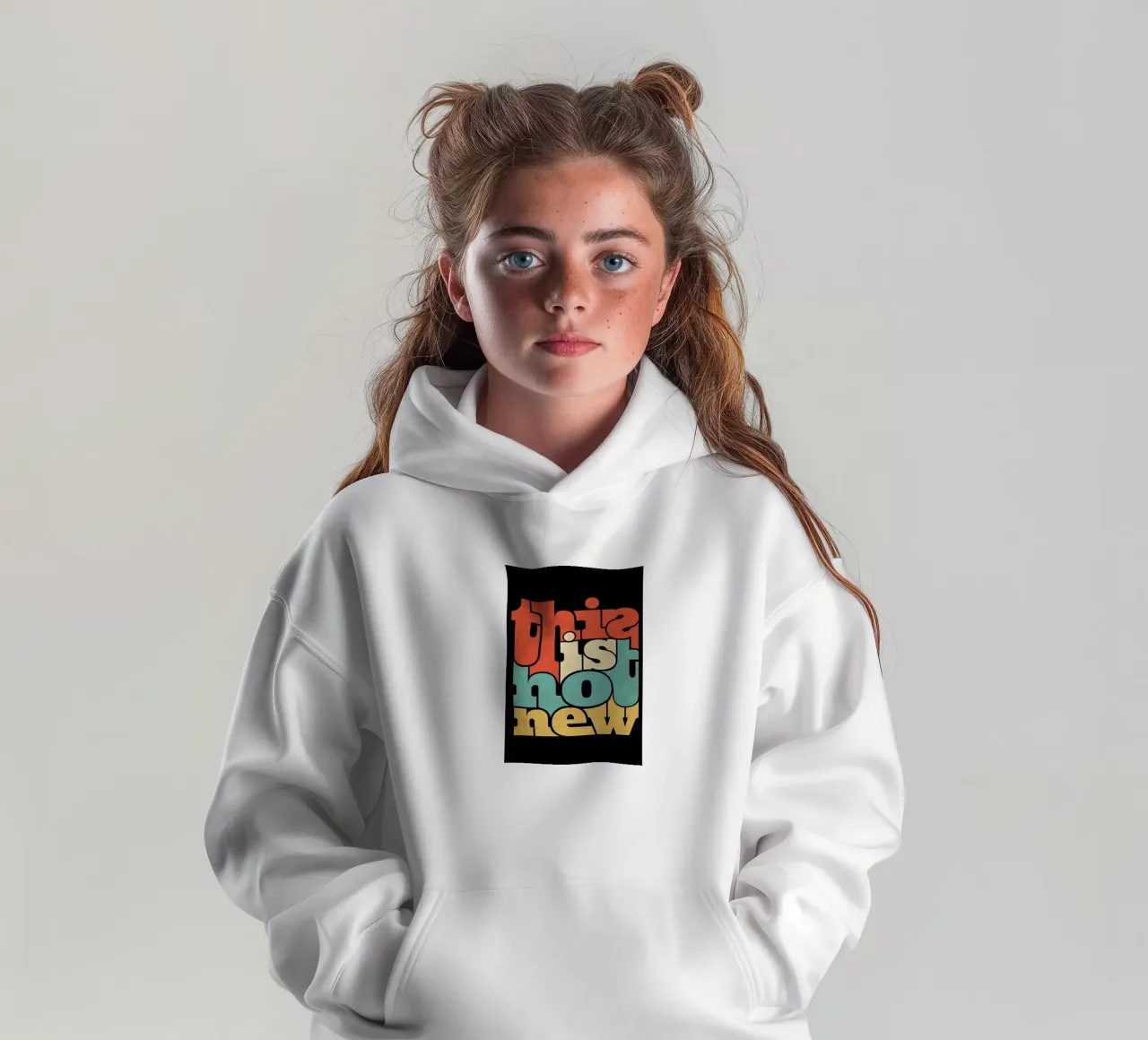 non è una novità felpa bambino con cappuccio da art quots shop