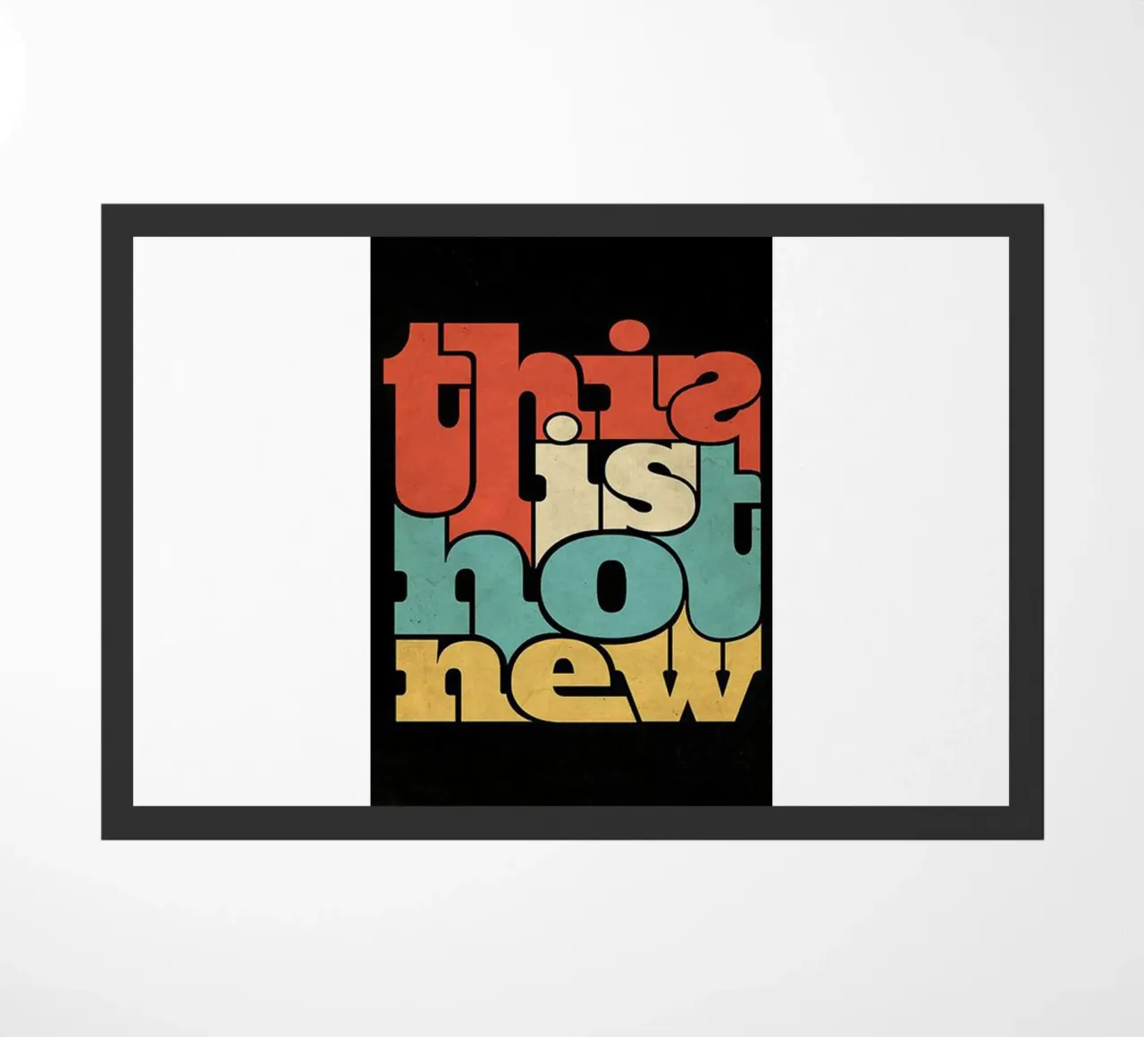 non è una novità zerbino da art quots shop